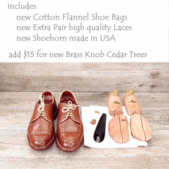 Allen Edmonds CLARK STREET Dainite 8 D Camel * add $15 Cedar Trees - Picture 4 of 13